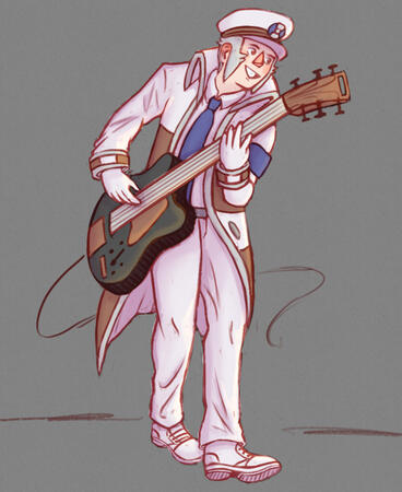 Emmet Playing Guitar